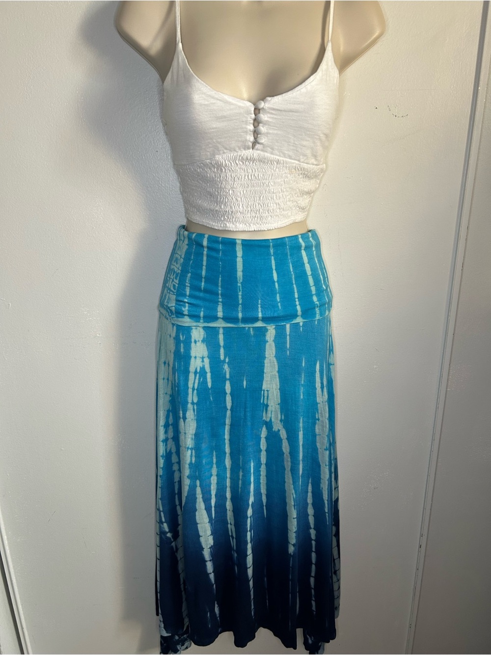 NWT Boho Me Collection Knit Tie Dye Convertible Skirt/Dress/Coverup - Picture 11 of 11